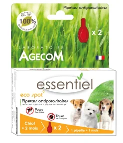 ESSENTIEL ANTIPARASITAIRE ECO SPOT CHIEN> Antiparasitaires·Pipettes Antiparasitaires Répulsifs