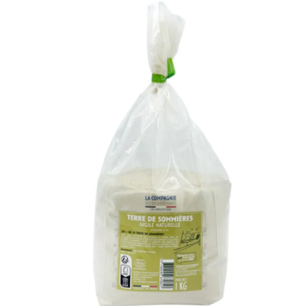 COMPAGNIE DU BICARBONATE ARGILE NATURELLE BENTONITE PURE EXTRA-FINE 1KG> Ingrédients Ménagers·Ingrédients Ménagers