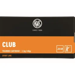RWS BALLES 22LR CLUB 40GR X50> Munitions De Tir À 50 Mètres·Balles .22Long Rifle Standard
