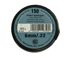 RWS BALLES 22LR CONIQUES X150> Munitions De Tir À 50 Mètres·Balles .22Long Rifle Standard