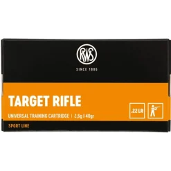 RWS BALLES 22LR TARGET RIFLE 40GR X50> Munitions De Tir À 50 Mètres·Balles .22Long Rifle Standard