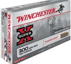 WINCHESTER BALLES 300WM PP 180GR> Munitions Rayées Pour Le Grand Gibier·Balles 300 Winchester Magnum