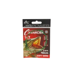 JIG POWER BAS DE LIGNE ACIER TRIPLE 7 B 40CM> Montages Pêche Au Posé·Avançons
