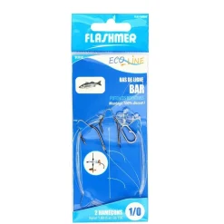 BAS DE LIGNE BAR ECOLINE 2 HAMECONS> Montages Surf Casting·Bas De Lignes Surf Casting