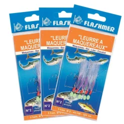 FLASHMER BAS DE LIGNE MAQUEREAU X3> Bas De Ligne Mer Bateau·Bas De Ligne Plumes