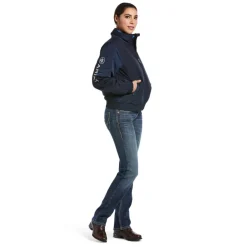 ARIAT BLOUSON STABLE TEAM MARINE FEMME>Femme Textile Ariat·Haut Du Corps Femme Ariat
