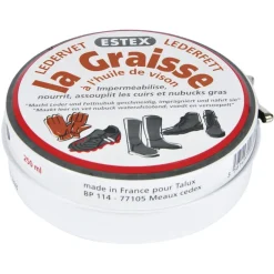 ESTEX BOITE DE GRAISSE 250 ML> Entretien Du Chaussant·Produits D'Entretien Des Chaussures|Entretien Chaussures Et Bottes·Produits D'Entretien Des Chaussures