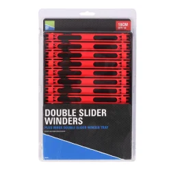 PRESTON BOITE DE PLIOIRS DOUBLE SLIDER 18CM ROUGE X14> Montage Des Lignes·Plioirs