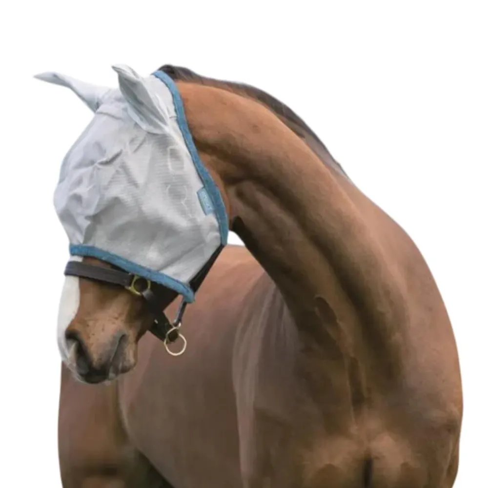 HORSEWARE BONNET ANTI-INSECTES AMIGO SILVER> Protections Contre Les Insectes·Bonnets Et Frontaux Anti-Insectes|Protection Contre Les Insectes·Bonnets Et Frontaux Anti-Insectes