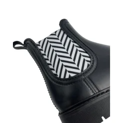 TERZEO CAVALIERS BOOTS ELASTIQUE MOANA ADULTE NOIR BLANC><noscript><img width=