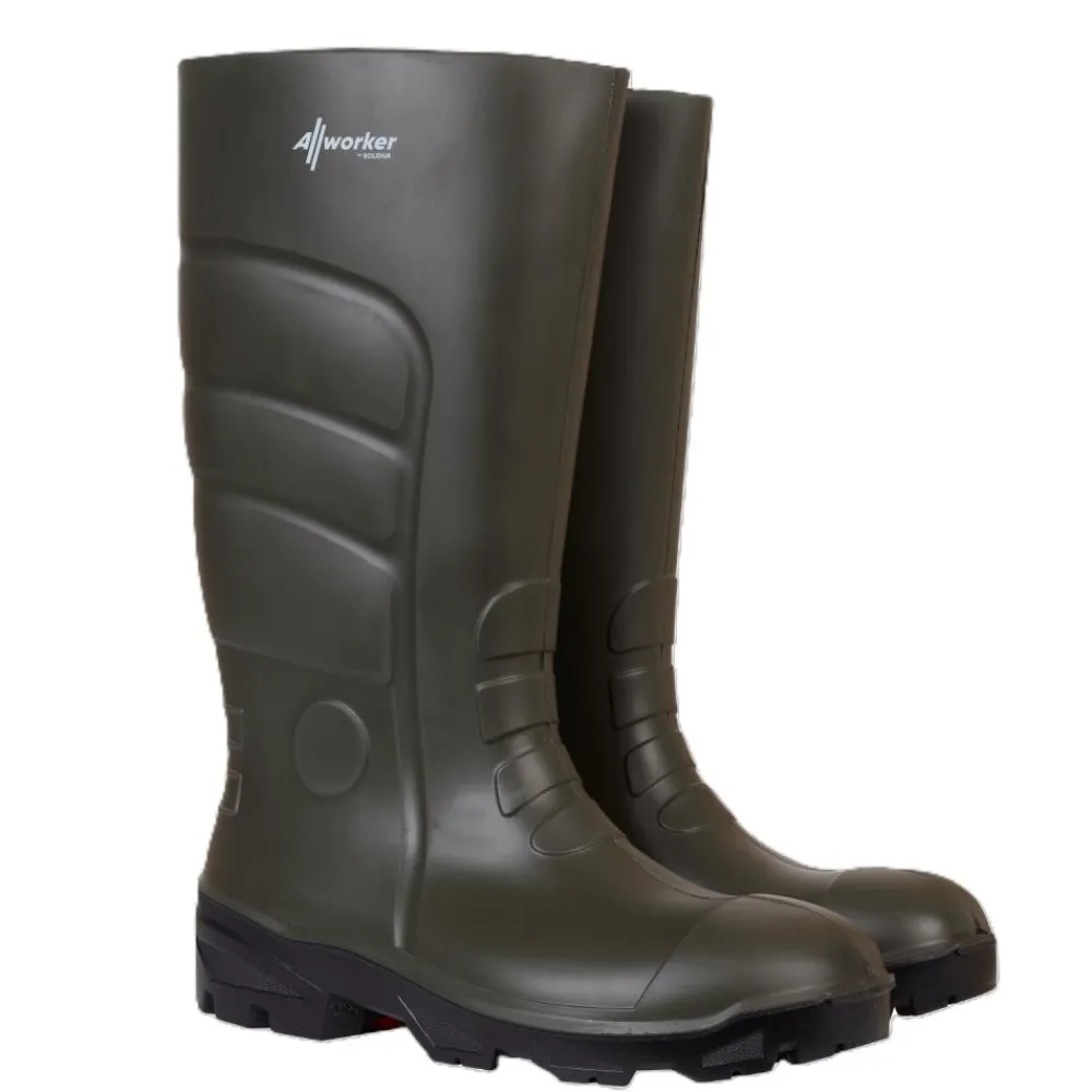 SOLIDUR BOTTES DE TRAVAIL VERTES 04 ALLWORKER S5>Homme Chaussures Et Bottes De Sécurité·Bottes De Sécurité