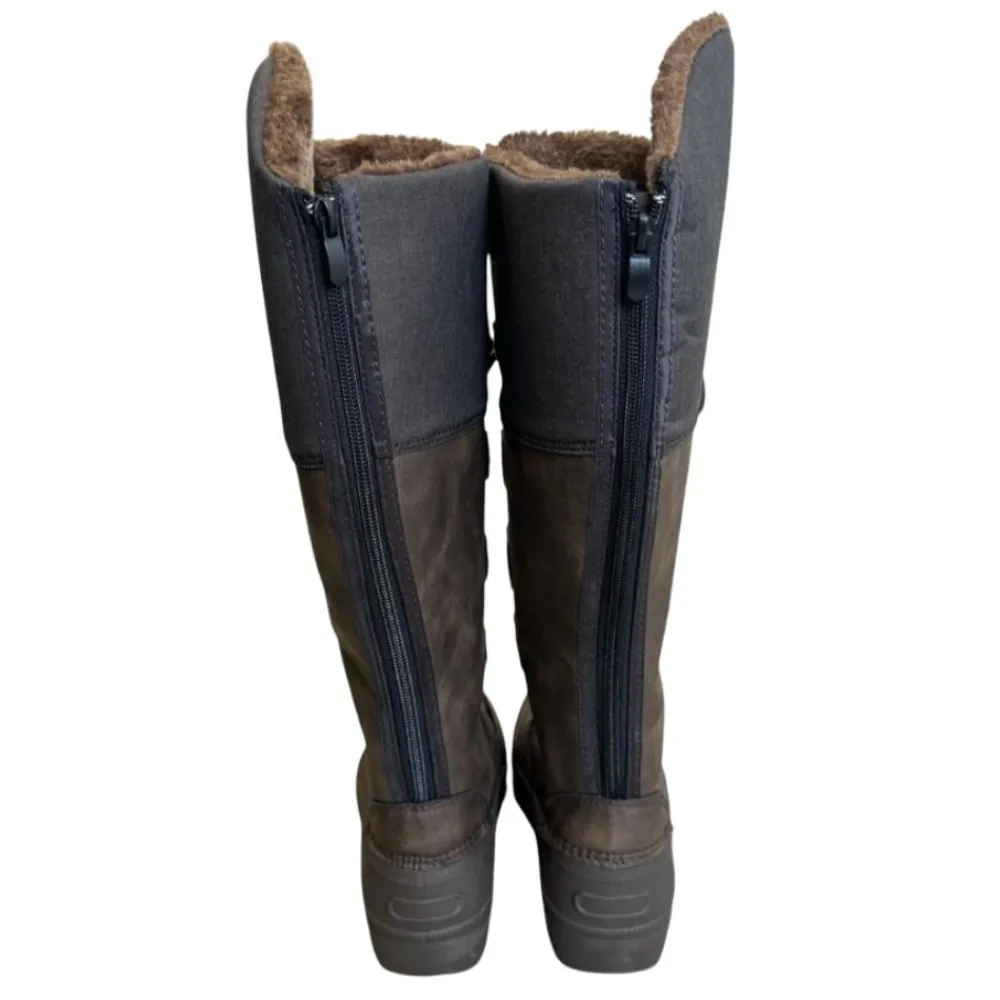 TERZEO CAVALIERS BOTTES HIVER FOURREES CANADA MARRON> Chaussant D'Équitation Adulte·Chaussants Hiver