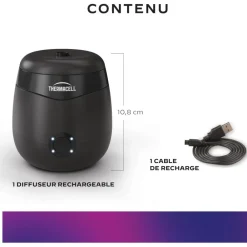 THERMACELL BOUCLIER ANTI MOUSTIQUES RECHARGEABLE><noscript><img width=