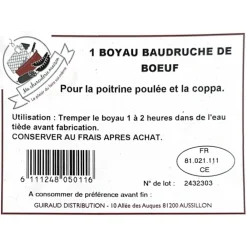 MA CHARCUTERIE MAISON BOYAUX BAUDRUCHE DE BOEUF><noscript><img width=