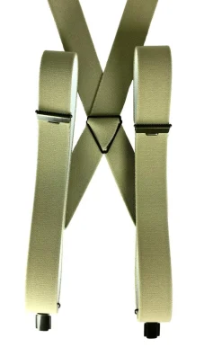 BOYER BRETELLES HERCULE PINCE BEIGE>Homme Accessoires·Bretelles