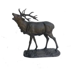 BRONZE CERF BRAMANT> Art Animalier·Bronzes Et Sculptures