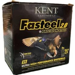 KENT CARTOUCHES FAST STEEL HP 20/70 25G> Cartouches De Chasse Calibre 20·Cartouches De Substitut Haute Pression Bourre À Jupe
