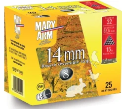 MARY ARM CARTOUCHES 14 MM X25> Cartouches De Chasse Petit Calibre·Cartouches De Plomb Calibre 14Mm