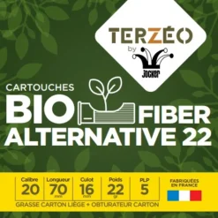TERZEO CHASSEURS CARTOUCHES ALTERNATIVE 20/70 22G BG> Cartouches De Chasse Calibre 20·Cartouches De Substitut Haute Pression Bourre Dégradable