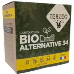 TERZEO CHASSEURS CARTOUCHES ALTERNATIVE 12MAG 34G BJ> Cartouches De Chasse Calibre 12·Cartouches De Substitut Standard Bourre Dégradable