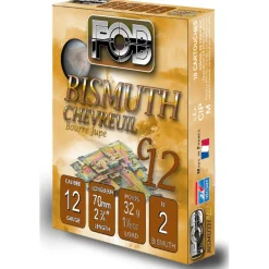 FOB CARTOUCHES BISMUTH CHEV 12/70 32G N2 BJ X10> Cartouches De Chasse Calibre 12·Cartouches De Substitut Standard Bourre À Jupe