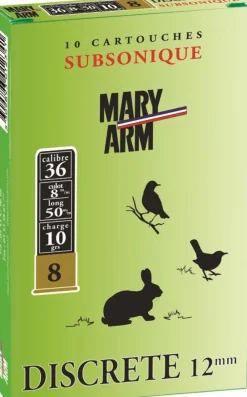 MARY ARM CARTOUCHES 12MM SUBSONIQUE 10G> Cartouches De Chasse Petit Calibre·Cartouches De Plomb Calibre 12Mm Et 410