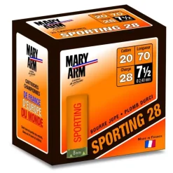 MARY ARM CARTOUCHES SPORTING 20/28G X25> Cartouches De Sport Calibre 20·Cartouches De Plomb Bourre À Jupe