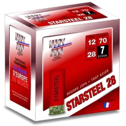 MARY ARM CARTOUCHES STARSTEEL STD 12/28G N7> Cartouches De Sport Calibre 12·Cartouches De Substitut Standard Bourre À Jupe