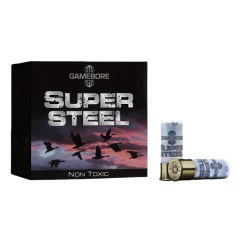 GAMEBORE CARTOUCHES SUPER STEEL 12/70 STD 32> Cartouches De Chasse Calibre 12·Cartouches De Substitut Standard Bourre À Jupe