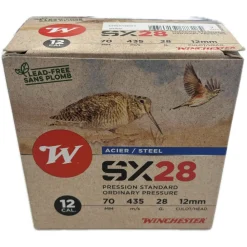 WINCHESTER CARTOUCHES SX28 12/70 28G STD> Cartouches De Chasse Calibre 12·Cartouches De Substitut Standard Bourre À Jupe