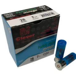 CLEVER CARTOUCHES T3 PARIS 2024 12/28G N7.5> Cartouches De Sport Calibre 12·Cartouches De Plomb Bourre À Jupe 28G