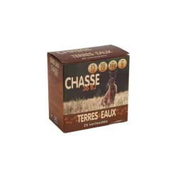TERZEO CHASSEURS CARTOUCHES T&E 12/70 36G BJ X25> Cartouches De Chasse Calibre 12·Cartouches De Plomb Bourre À Jupe 35G À 36G