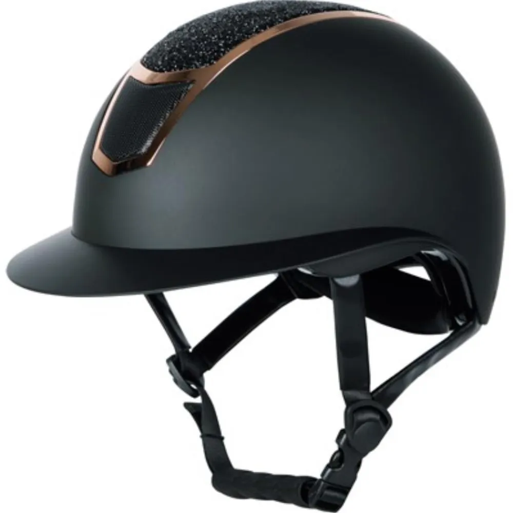 HARRY'S HORSE CASQUE D'EQUITATION MONT BLANC NOIR/ROSE GOLD> Protections De La Tête·Bombes Et Casques D'Équitation