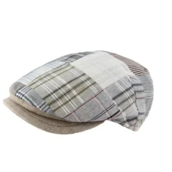 M BY FLECHET CASQUETTE PLATE TISSUS PATCHWORK>Homme Accessoires·Casquettes