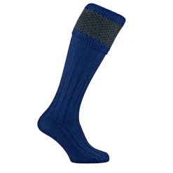 PENNINE CHAUSSETTE PENRITH OLIVE SAPPHIRE>Homme Chaussettes & Garters Pennine·Chaussettes Pour Knickers Pennine