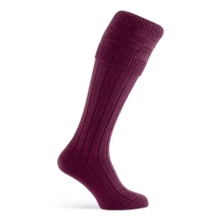 PENNINE CHAUSSETTE PORTLAND BURGUNDY>Homme Chaussettes & Garters Pennine·Chaussettes Pour Knickers Pennine