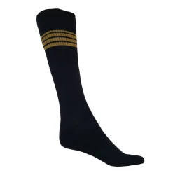 TERZEO CAVALIERS CHAUSSETTES FOOT MARINE/JAUNE>Femme Chaussettes D'Équitation·|Chaussettes D'Équitation·
