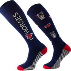 TERZEO CAVALIERS CHAUSSETTES FUN DESIGN HORSE>Femme Chaussettes D'Équitation·|Chaussettes D'Équitation·