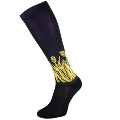 TERZEO CAVALIERS CHAUSSETTES FUN EPIS NOIR>Femme Chaussettes D'Équitation·|Chaussettes D'Équitation·