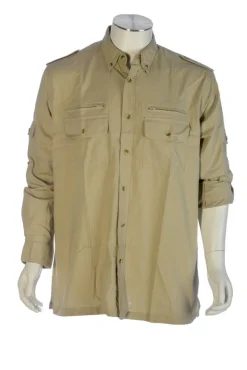 BARTAVEL CHEMISE DE CHASSE HOMME AUTHENTIC BEIGE>Homme Chemises De Chasse·Chemises
