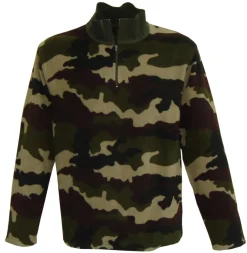 KALAHARI CHEMISE F1 ZIP MICRO POLAIR CAMO CE>Homme Vêtements Militaires·Chemises Militaires