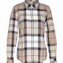 BARBOUR CHEMISE FEMME BREDON HESSIAN TARTAN>Femme Vêtements Barbour·Chemises Barbour Femme