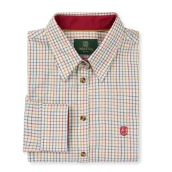 OXFORD BLUE CHEMISE FEMME TATTERSALL RED><noscript><img width=