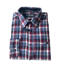 EASY LINE CHEMISE FLANELLE GUMP BORDEAUX>Homme Chemises Et Chemisettes·Chemises