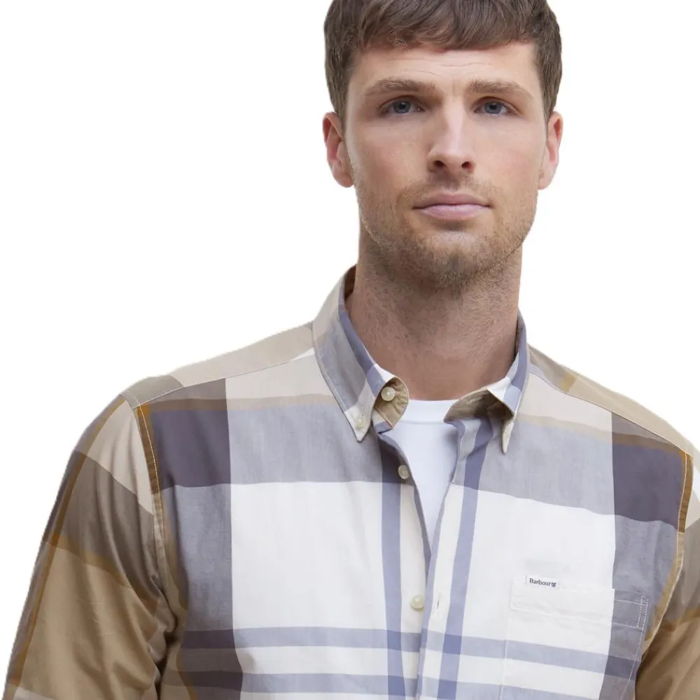 BARBOUR CHEMISE HARRIS AMBLE SAND TARTAN>Homme Vêtements Barbour·Chemises Barbour