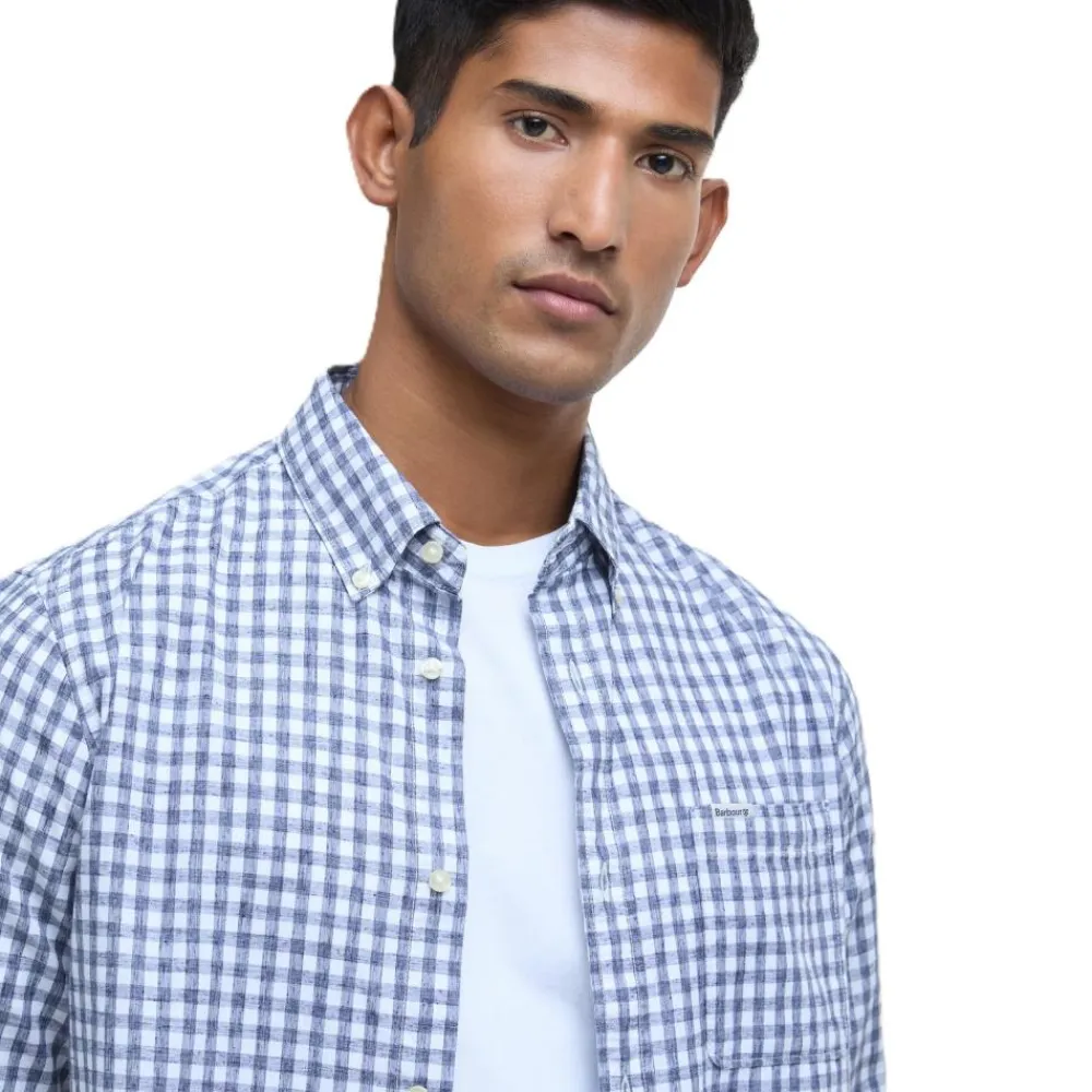 BARBOUR CHEMISE KANEHILL NAVY>Homme Vêtements Barbour·Chemises Barbour