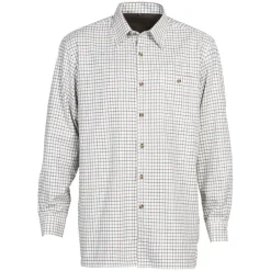 PERCUSSION CHEMISE MICRO POLAIRE KAKI ROUGE>Homme Chemises De Chasse·Chemises Chaudes