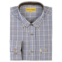 LIGNE VERNEY CARRON CHEMISE NEUVY MARRON>Homme Chemises De Chasse·Chemises