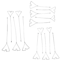 TERZEO PÊCHEURS CLIPOTS METALLIQUES X 5> Montages Surf Casting·Clipots