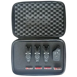 TERZEO PÊCHEURS COFFRET 3 DETECTEURS + CENTRALE TRZ-DR> Détecteurs De Touche Carpe·Coffrets De Détecteurs